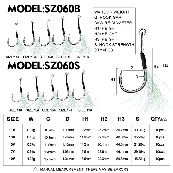 Lureswholesale Single Assist Jig Hook (4)